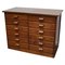 Oak German Industrial Apothecary Cabinet, Mid-20th Century, Image 1