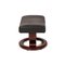 Fauteuil et Tabouret en Cuir Noir de Stressless, Set de 2 13