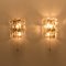 Palazzo Wandlampen aus vergoldetem Messing & Glas von JT Kalmar, 2er Set 10