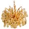 Large Brass and Crystal Chandelier by Ernst Palme, Germany, 1970s 1