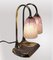 Bronze Bousquet Double Lamp, 1910s 4