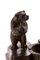 Antique Victorian Black Forest Carved Bear Match Stand 4
