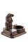 Antique Victorian Black Forest Carved Bear Match Stand 7