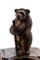 Antique Victorian Black Forest Carved Bear Match Stand 2