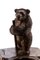 Antique Victorian Black Forest Carved Bear Match Stand, Image 2