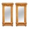 Neoclassical Empire Rectangular Gold Hand Carved Wooden Mirror, Spain, 1970s, Set of 2, Image 1