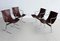 Italian Lounge Chairs by Ross Littell for ICF Milan, 1960s, Set of 4 2