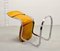 Dining Chairs in Yellow Leather & Chrome from Cidue, Italy, 1970s, Set of 4 16