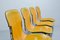 Dining Chairs in Yellow Leather & Chrome from Cidue, Italy, 1970s, Set of 4 8