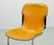 Dining Chairs in Yellow Leather & Chrome from Cidue, Italy, 1970s, Set of 4 15