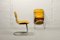 Dining Chairs in Yellow Leather & Chrome from Cidue, Italy, 1970s, Set of 4, Image 13