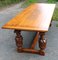 Oak Refectory Table with 8 Dining Chairs, 1960s, Set of 9 10
