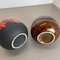 Multicolored Fat Lava Ceramic Vases from Scheurich, Germany, 1970s, Set of 2 20