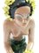 Hungarian Art Deco Island Dancer in Hand Painted Ceramic, 1930s, Image 3
