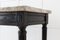 18th Century French Ebonised Console Table with Marble Top, Image 2