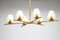 Vergoldete Bronze Deckenlampe im Stil von Garouste & Bonetti 9