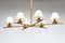 Vergoldete Bronze Deckenlampe im Stil von Garouste & Bonetti 4
