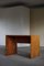 French Art Deco Minimalist Freestanding Desk in Burl Wood, 1930s 1