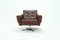 Vintage Skai Leather & Chrome Swivel Chair, 1960s 9