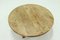 Round Brutalist Solid Oak Coffee Table, 1970s, Image 2