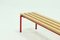 Mid-Century Steel and Beech Slat Bench from Marko, 1970s 5