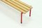 Mid-Century Steel and Beech Slat Bench from Marko, 1970s, Image 2