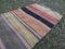 Vintage Turkish Striped Kilim Runner Rug, Image 8