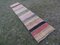 Vintage Turkish Striped Kilim Runner Rug, Image 6