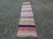 Vintage Turkish Striped Kilim Runner Rug, Image 1