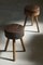 Swedish Primitive Stools in Solid Wood, Early 20th-Century, Set of 2, Image 14