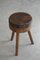 Swedish Primitive Stools in Solid Wood, Early 20th-Century, Set of 2 15