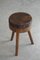 Swedish Primitive Stools in Solid Wood, Early 20th-Century, Set of 2 5