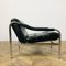 Black Leather Lounge Chair by Tim Bates for Pieff, 1970s 3