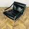 Black Leather Lounge Chair by Tim Bates for Pieff, 1970s, Image 5