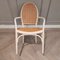 White Bentwood and Rattan Dining Chairs from Thonet, 1970s, Set of 4 6