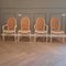 White Bentwood and Rattan Dining Chairs from Thonet, 1970s, Set of 4 2