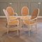 Weiße Esszimmerstühle aus Bugholz & Rattan von Thonet, 1970er, 4er Set 5
