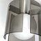 Italian Glass and Chrome Chandelier from Veca 8