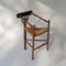 Antique Dutch Corner Chair with Rush Seat, 1900s 4