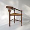 Antique Dutch Corner Chair with Rush Seat, 1900s, Image 3