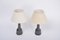 Mid-Century Model 940 Modern Black Ceramic Table Lamps from Søholm, Set of 2 3