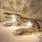 Lámparas de mesa Oyster de cristal de Murano Mazzega, años 60. Juego de 2, Imagen 3
