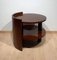 Sofá o mesa auxiliar Art Déco de chapa de nogal, Francia, años 30, Imagen 4