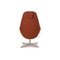 Poltrona Varier Cocoon e sgabello in rame color ruggine, set di 2, Immagine 12