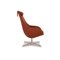 Varier Cocoon Armchair and Stool in Orange Rust Brown Copper, Set of 2 11