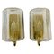 Brass and Glass Wall Lights by Limburg, 1970s, Germany, Set of 2 1