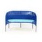 Blue Caribe 2-Seater Bench by Sebastian Herkner 2