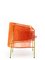 Fauteuil Caribe Orange et Rose par Sebastian Herkner 4