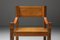 Mid-Century Cognac Leather Chair by Pierre Chapo for COR 6