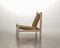 White Oak Low Seat Lounge Chair in Sisal Rope with Footstool in the Style of Charlotte Perriand, 1960s, Image 9